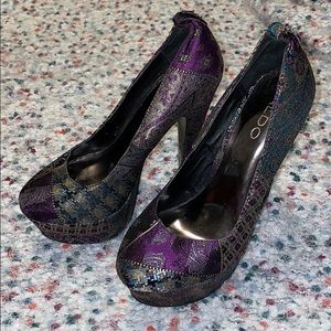 Patterned Aldo Heels